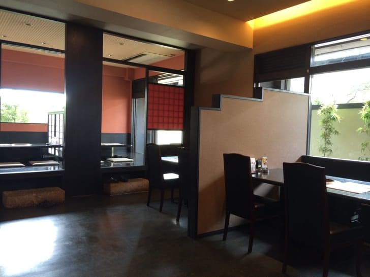 Dining area at Ishinagiya