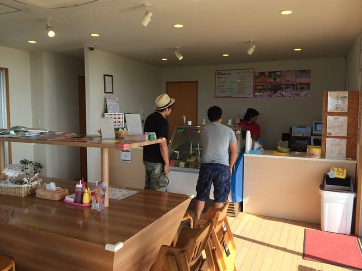 Interior shop counter