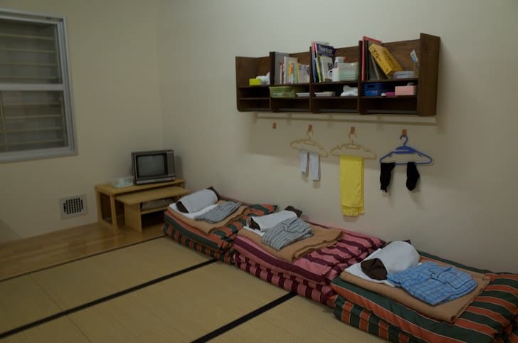 Clean prison dormitory style