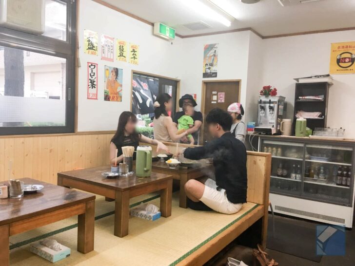 Crowded restaurant during meal