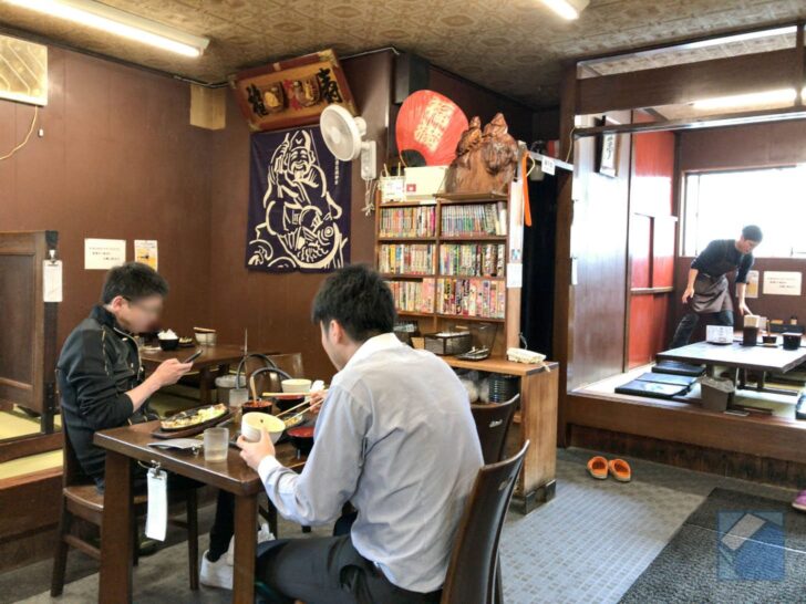 Traditional tatami seating area
