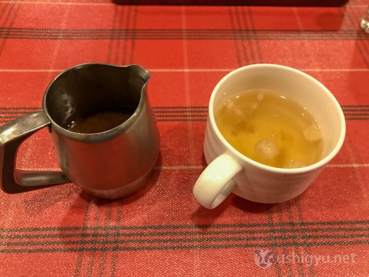 Special sauce and soup arrive first