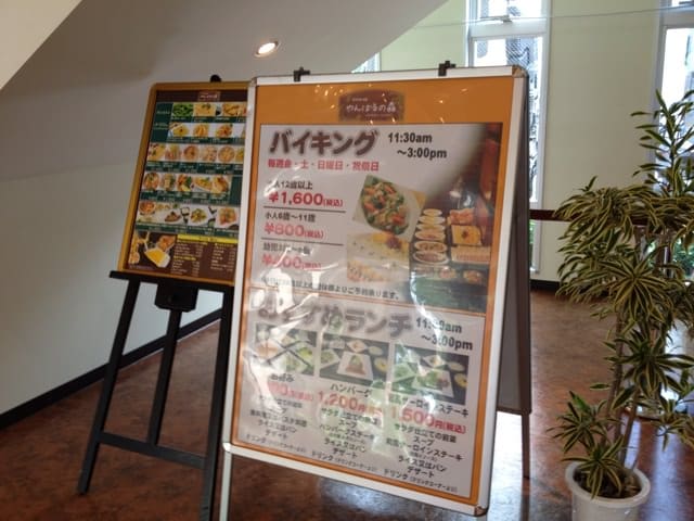 Dining area for lunch buffet