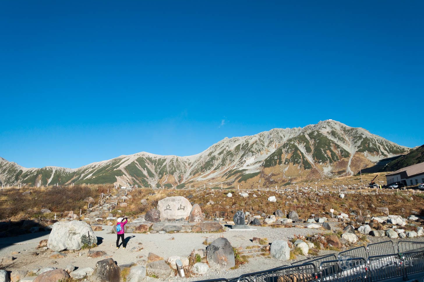 Dramatic Tateyama mountain peak from Murodo