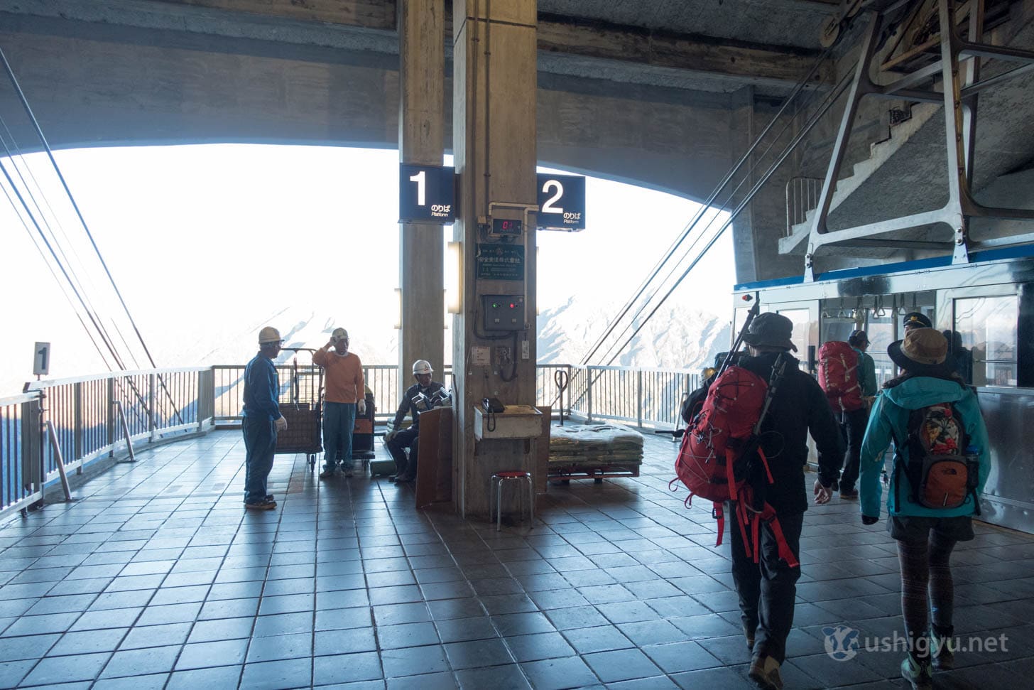 Ropeway station at Daikaenbou