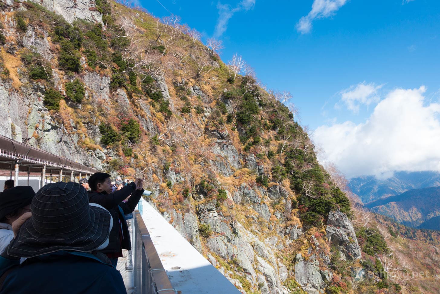 Artificial lake surrounded by mountain peaks