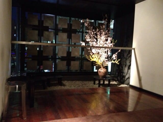 Western-style stairway landing