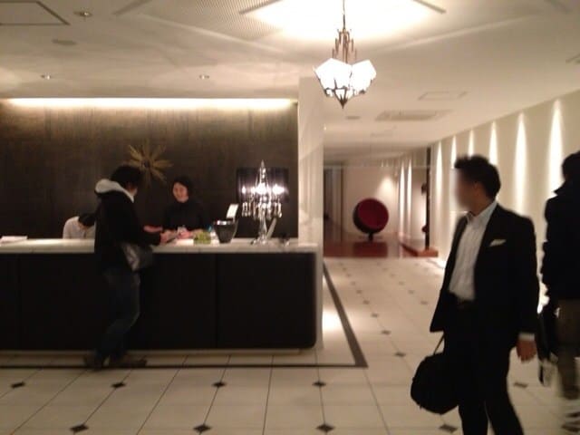 Exit from restaurant