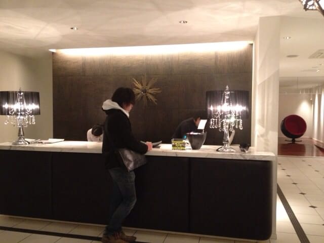 Counter seating area