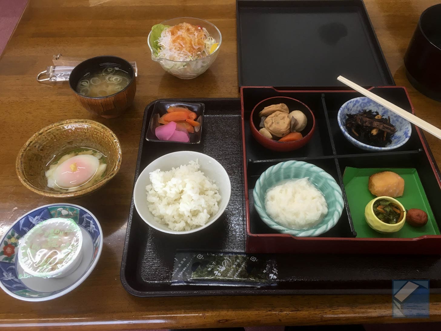 Simple breakfast spread