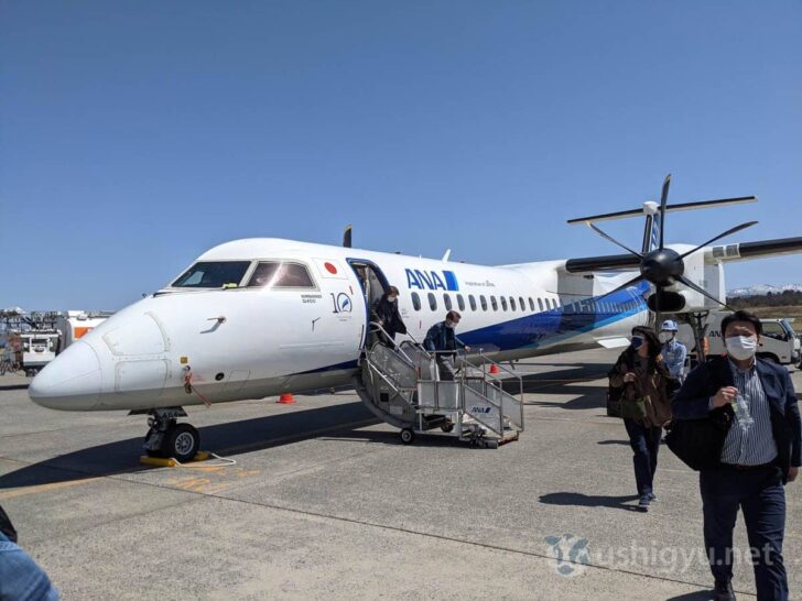 Airplane from Osaka to Aomori Airport