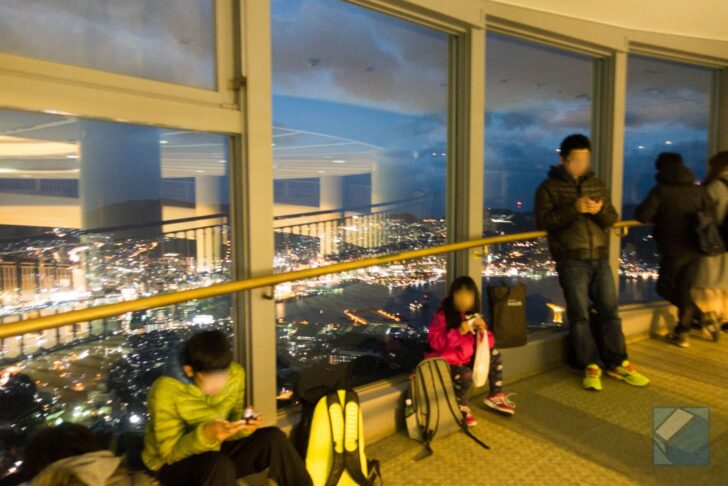 Heading to the observation deck