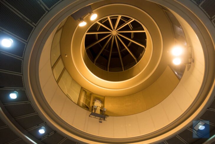 Spiral slope to observation deck